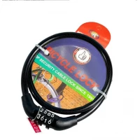 Замок велосипедный KIHUU LOCK 427, 8*80 тросовый, кодовый