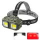 Фонарь налобный HX-816M-2COB(White+Red) CAMOUFLAGE, Waterproof, 1x18650, ЗУ Type-C, Box Фонарь налобный HX-816M-2COB(White+Red) CAMOUFLAGE, Waterproof, 1x18650, ЗУ Type-C, Box