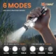 Тактический фонарь YEMAO YM-F303X, 1600LM, аккумуляторы 2x21700 (2x5000 mAh), поворотная голова