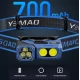 Налобный фонарь YEMAO YM-T615, 500LM, аккумулятор 700 mAh, с красным светом