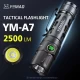 Тактический фонарь YEMAO YM-А7, 2200LM, аккумулятор 21700 (5000 mAh)