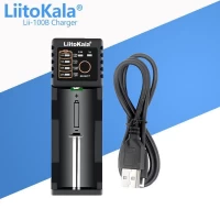 Зарядное устройство LiitoKala Lii-100B, 1xААА/ АА/ 14500/ 16340/ 18650