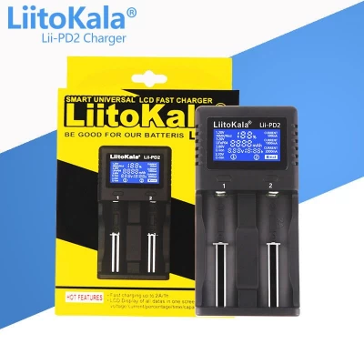 Зарядное устройство LiitoKala Lii-PD2, 2xАА/ ААА/18650/ 26650/ 21700