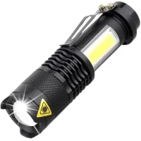 Фонарь Police 525/8468-XPE+COB, Li-Ion аккумулятор, zoom, ЗУ microUSB, Box