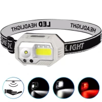 Фонарь налобный SH-S9-XPE+COB+3SMD(Red), Motion Sensor, Li-Ion аккумулятор, ЗУ Type-C, Box Фонарь налобный SH-S9-XPE+COB+3SMD(Red), Motion Sensor, Li-Ion аккумулятор, ЗУ Type-C, Box