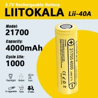 Аккумулятор 21700, LiitoKala Lii-40A, 4000mAh, ОРИГИНАЛ