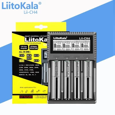 Зарядное устройство LiitoKala Lii-CH4, 4x26650 /21700 /20700 /18650 /18490 /18350 /17670 /175000 /16340 /14500 /10440 / AA / AAA