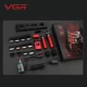Комплект VGR STEPLERSS PRO 3 IN 1 RED, машинка для стрижки (Clipper), триммер, электробритва