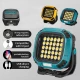 Фонарь кемпинг W893-1-30COB(White+Yellow)+5SMD(Red), Power bank, 2x18650, ЗУ Type-C, магнит, крюк