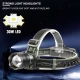 Фонарь налобный 8099 PM10-TG, 1x18650, ЗУ Type-C, zoom, Box