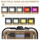 Фонарь кемпинг TZD-01-COB(White+Yellow+Red+Blue)-PRO, Power Bank, Li-Ion акк., солнечная батарея, ЗУ Type-C, магнит, крюк, Box