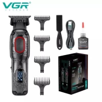Триммер VGR V-254 RED, 4 насадки, 7000 RPM, 2000 mAh, LED display Триммер VGR V-254 RED, 4 насадки, 7000 RPM, 2000 mAh, LED display