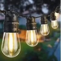 Гирлянда ретро уличная 10 LED ламп от сети 5 м