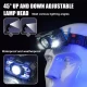 Фонарь налобный XS-09-LM+6SMD(WHITE+RED), Motion Sensor, Li-Ion аккум., ЗУ Type-C
