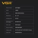 Аккумуляторная машинка для стрижки (clipper) VGR V-885C GOLD, 10 насадок, LED display