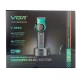 Аккумуляторная машинка для стрижки (clipper) VGR V-885C GREEN, 10 насадок, LED display