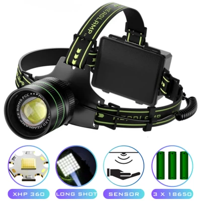 Фонарь налобный TD-X1-P360, Motion Sensor, 3x18650, Power Bank, ЗУ Type-C, zoom, Box Фонарь налобный TD-X1-P360, Motion Sensor, 3x18650, Power Bank, ЗУ Type-C, zoom, Box