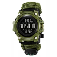 Часы наручные 1384NAG SKMEI PARACORD, ARMY GREEN
