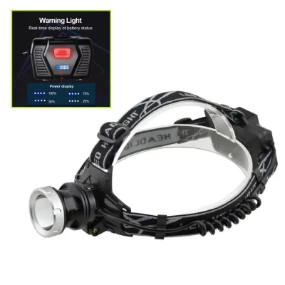 Фонарь налобный 8070-P50, 3x18650, Power Bank, ЗУ Type-C, zoom Фонарь налобный 8070-P50, 3x18650, Power Bank, ЗУ Type-C, zoom