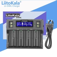 Зарядное устройство LiitoKala Lii-D4XL, 4x21700/ 18650/ 26650/ 26700/ 32700/ AAA/ 9V