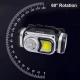Фонарь налобный HX-T60-5SMD+COB(White+Red), Waterproof, 1x18650, ЗУ Type-C, магнит, Box Фонарь налобный HX-T60-5SMD+COB(White+Red), Waterproof, 1x18650, ЗУ Type-C, магнит, Box