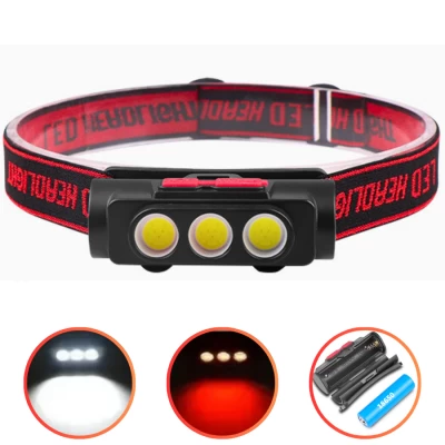 Фонарь налобный BL-2119C-3COB(White+Red), 1х18650, ЗУ Type-C, Box Фонарь налобный BL-2119C-3COB(White+Red), 1х18650, ЗУ Type-C, Box