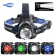 Фонарь налобный PLD-V9-F-4XPE (WHITE+RED+BLUE+GREEN), 2x18650, ЗУ Type-C, zoom, Box Фонарь налобный PLD-V9-F-4XPE (WHITE+RED+BLUE+GREEN), 2x18650, ЗУ Type-C, zoom, Box
