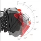 Фонарь налобный 2029-2XPE(RED), 3хААА, пластик