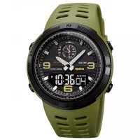 Часы наручные 1655AGBK SKMEI, ARMY GREEN-BLACK, UKRAINE
