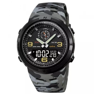 Часы наручные 1655CMGYBK SKMEI, GRAY CAMO-BLACK, UKRAINE