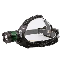 Фонарь налобный Police 2188-T6, 2х18650, zoom, ЗУ microUSB, Box