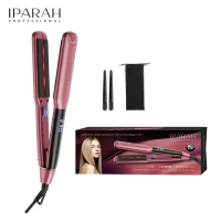 Выпрямитель для волос IPARAH P-104R PINK, 4 режима, 100-230°C, керамическое покрытие, LED display, 55-62 W