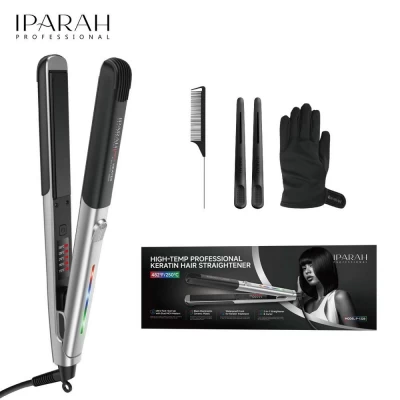 Выпрямитель для волос IPARAH P-132B GREY, 170-250°C, керамическое покрытие, LED display, 58 W