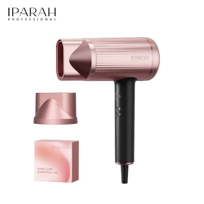 Профессиональный фен IPARAH P-300P PINK, 2 уровня обдува, 3 уровня температуры, 1500W-1600W, эфирное масло