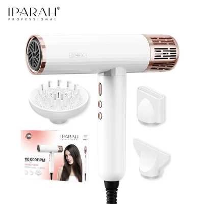 Профессиональный фен IPARAH P-385W WHITE, 3 уровня обдува, 3 уровня температуры, 1600-1900W Профессиональный фен IPARAH P-385W WHITE, 3 уровня обдува, 3 уровня температуры, 1600-1900W