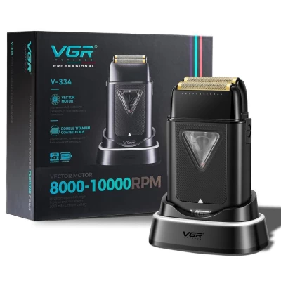 Электробритва VGR V-334 шейвер, двойное лезвие, 8000-10000 RPM, LED Display