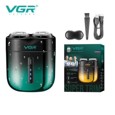 Электробритва VGR V-348 GREEN, роторная, IPX6