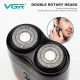 Электробритва VGR V-348 GREEN, роторная, IPX6