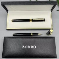 Ручка ZORRO в подарочной коробке (черная с золотистыми вставками) 249 Ручка ZORRO в подарочной коробке (черная с золотистыми вставками) 249