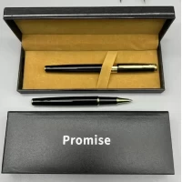 Подарочная ручка Promise в футляре (черно-золотая) 280 Подарочная ручка Promise в футляре (черно-золотая) 280