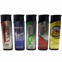 Зажигалка пластиковая с фонарем Сигареты (турбо пламя) 1517-2