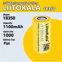 Аккумулятор 18350, LiitoKala, 1100mAh, 3.7V