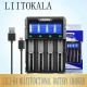 Зарядное устройство LiitoKala Lii-K4, Power Bank, 18650/ 26650/ 21700/ 26700/ AA