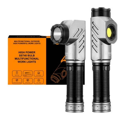 Тактический фонарь YEMAO YM-F303X, 1600LM, аккумуляторы 2x21700 (2x5000 mAh), поворотная голова Тактический фонарь YEMAO YM-F303X, 1600LM, аккумуляторы 2x21700 (2x5000 mAh), поворотная голова