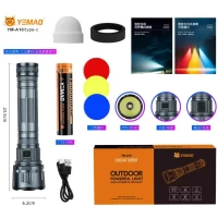 Фонарь YEMAO YM-A10 P70, 1x33140, ЗУ Type-C, 3 фильтра, колпачек Фонарь YEMAO YM-A10 P70, 1x33140, ЗУ Type-C, 3 фильтра, колпачек