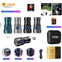 Фонарь YEMAO YM-F80 8XPG(White+Red), 1x26350, ЗУ Type-C, магнит Фонарь YEMAO YM-F80 8XPG(White+Red), 1x26350, ЗУ Type-C, магнит