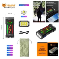 Фонарь YEMAO YM-G666Y 6P90, Li-Ion аккумулятор, Power Bank, ЗУ Type-C, чехол Фонарь YEMAO YM-G666Y 6P90, Li-Ion аккумулятор, Power Bank, ЗУ Type-C, чехол