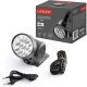 Фонарь налобный Luxury 1898, 13LED, встроенный аккумулятор, ЗУ 220V