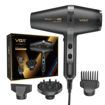 Фен профессиональный VGR V-409, 3 уровня обдува, 3 уровня температуры, 2400W