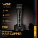 Аккумуляторная машинка для стрижки (clipper) VGR V-199 BLACK, 6 насадок, LED display